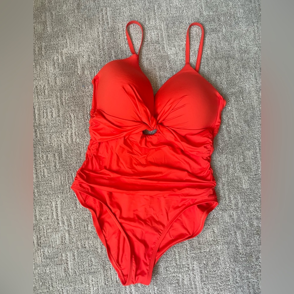 LaBlanca Island Goddess Twist One Piece Swimsuit.